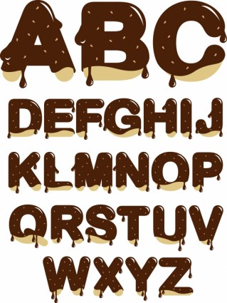 Chocolate Alphabet Icon