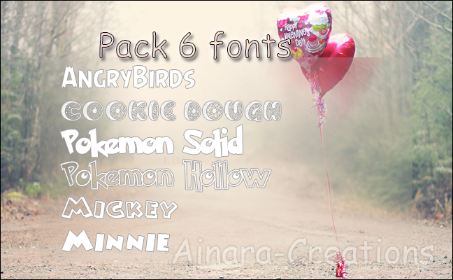 6 Fonts Pack||Recopilation.zip