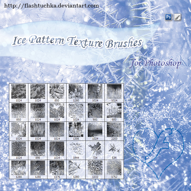 Ice Patterns Texture Brushes