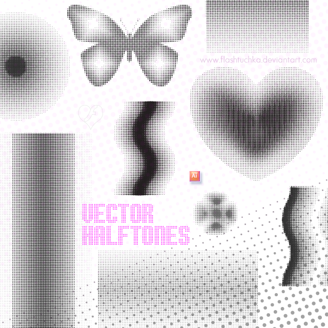 Dotted Vector Halftones by flashtuchka on DeviantArt