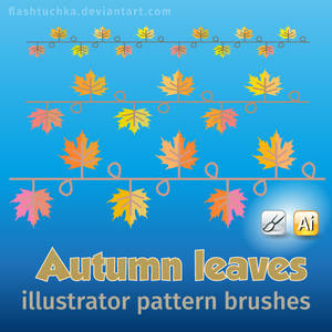 Autumn Leaves Illustrator brushes
