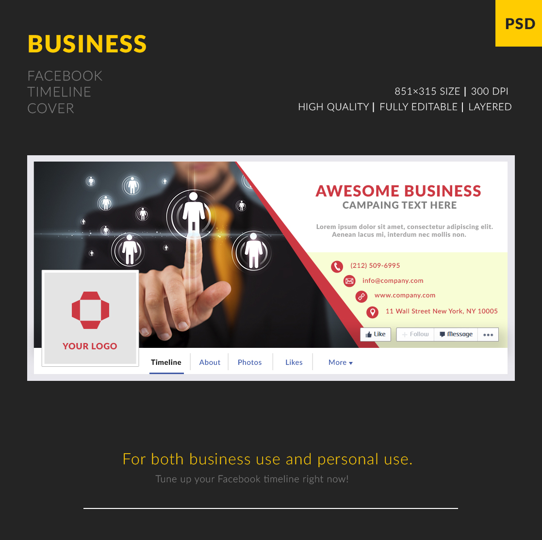 Business Facebook Cover :. by DigitalConnection on DeviantArt In Photoshop Facebook Banner Template