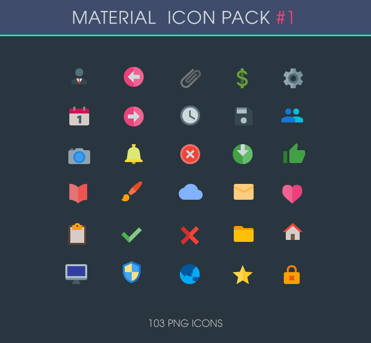 .: General - Material Icons :. by DigitalConnection on DeviantArt