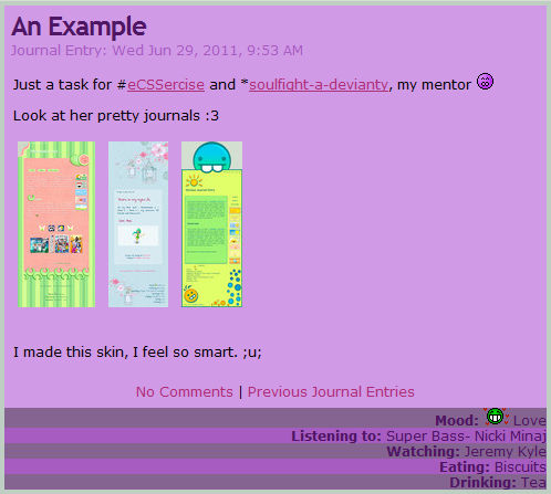 Simple Purple CSS by nikkittie on DeviantArt