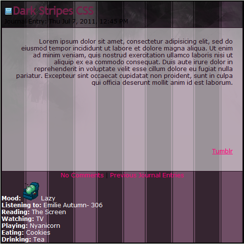 Dark Purple Stripe CSS