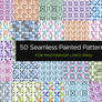 50 Seamless and Transparent Painted PS Patterns