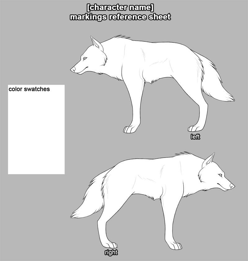 Wolf Markings Map Template PSD by Nyaasu on DeviantArt