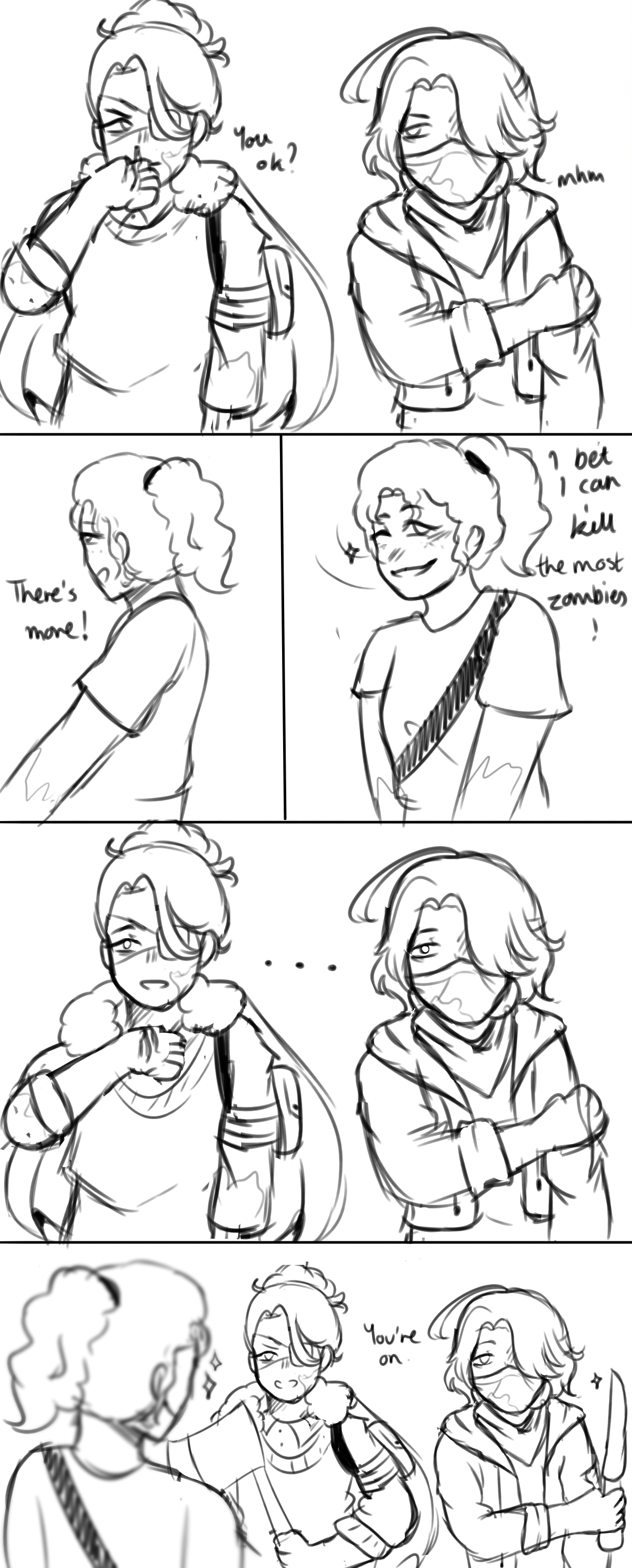 Zombie Apocalypse AU - Comic by xfibonaccii on DeviantArt