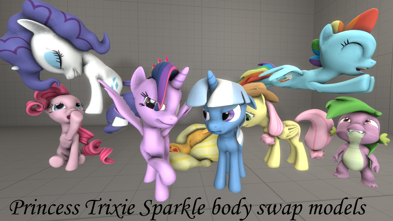 Princess Trixie Sparkle body swap models [DL]