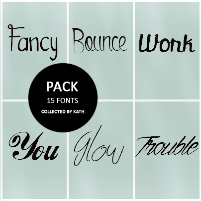 Pack - 15 fonts