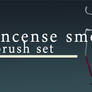 Incense smoke brush set