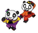 Ru and Zhi (The Panda Cubs) (Small Version)