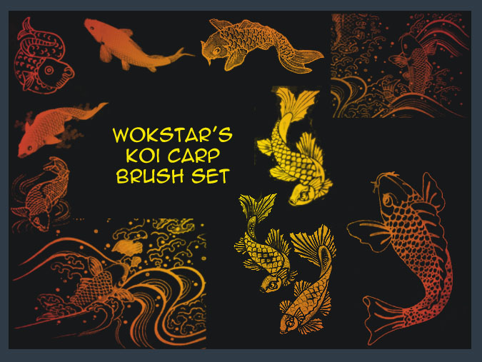 Koi Carp Brushes