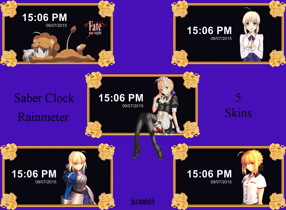 Saber Rainmeter Clock