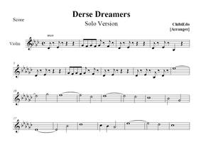 Derse Dreamers for one violin - sheet music