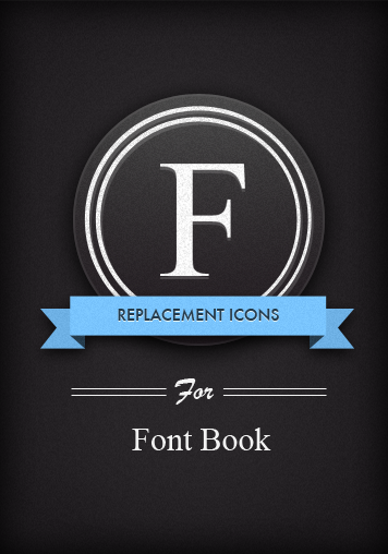 Font Book Icons