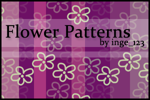 Flower Patterns for photoshop