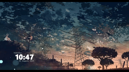 Echo Clock [Rainmeter Skin]