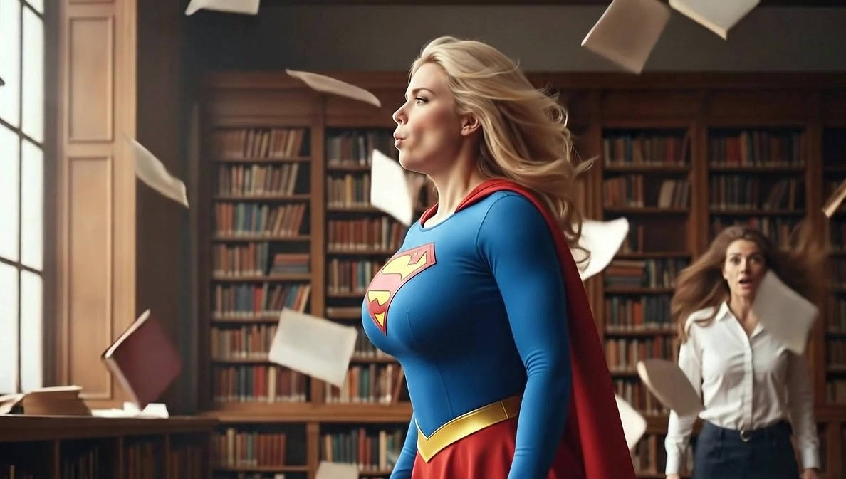AI Video Supergirl Superbreath by bradbarry2 on DeviantArt