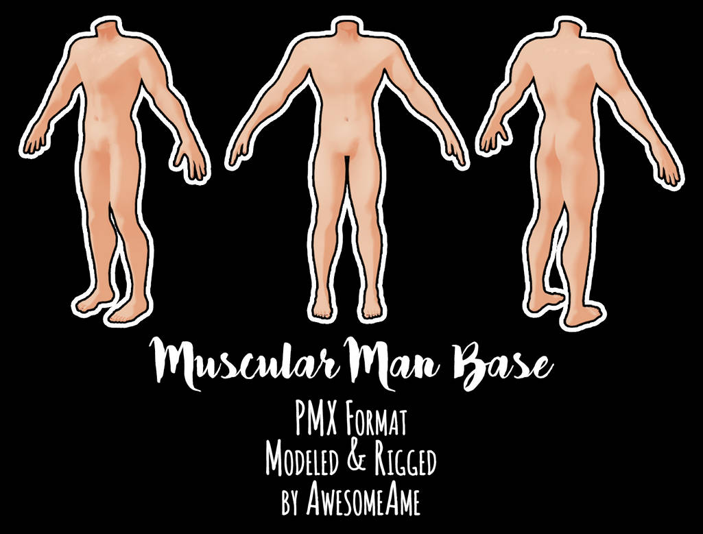 MMD | Muscular Man Base | Download (Moved/Updated) by AwesomeAme on ...