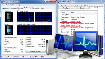 Win 7 SP1 Blue Task Manager