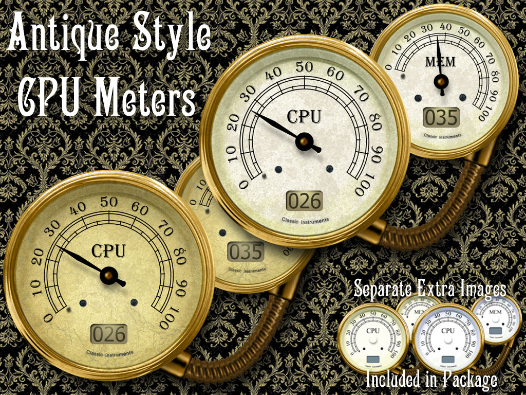Antique CPU Meter by Elmer-BeFuddled on DeviantArt