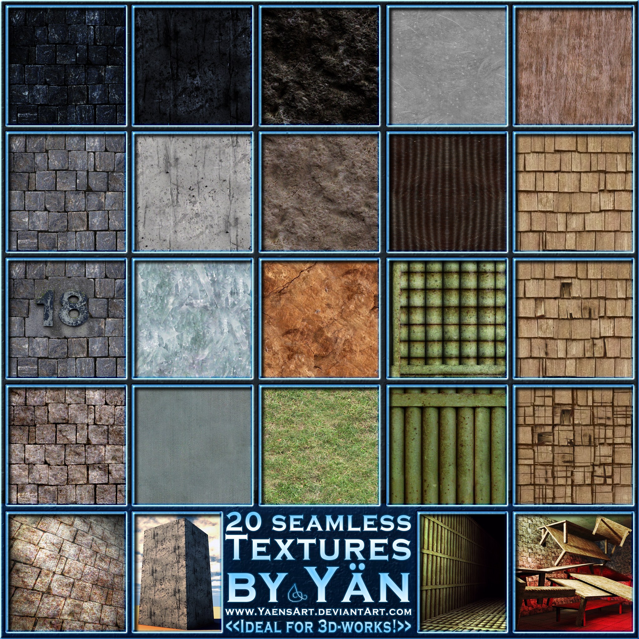 20 Seamless Textures by YaensArt on DeviantArt