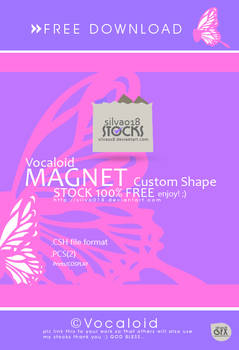 Vocaloid Magnet Custom Shape