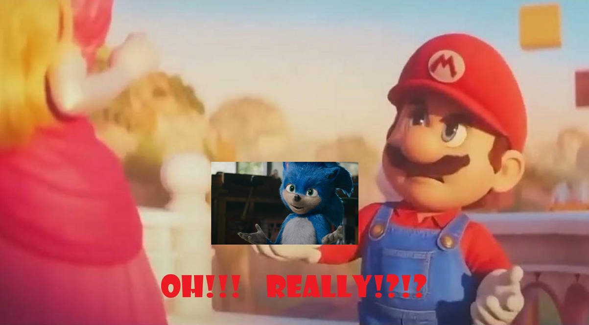 Mario hates the original Sonic movie design by IORArts on DeviantArt