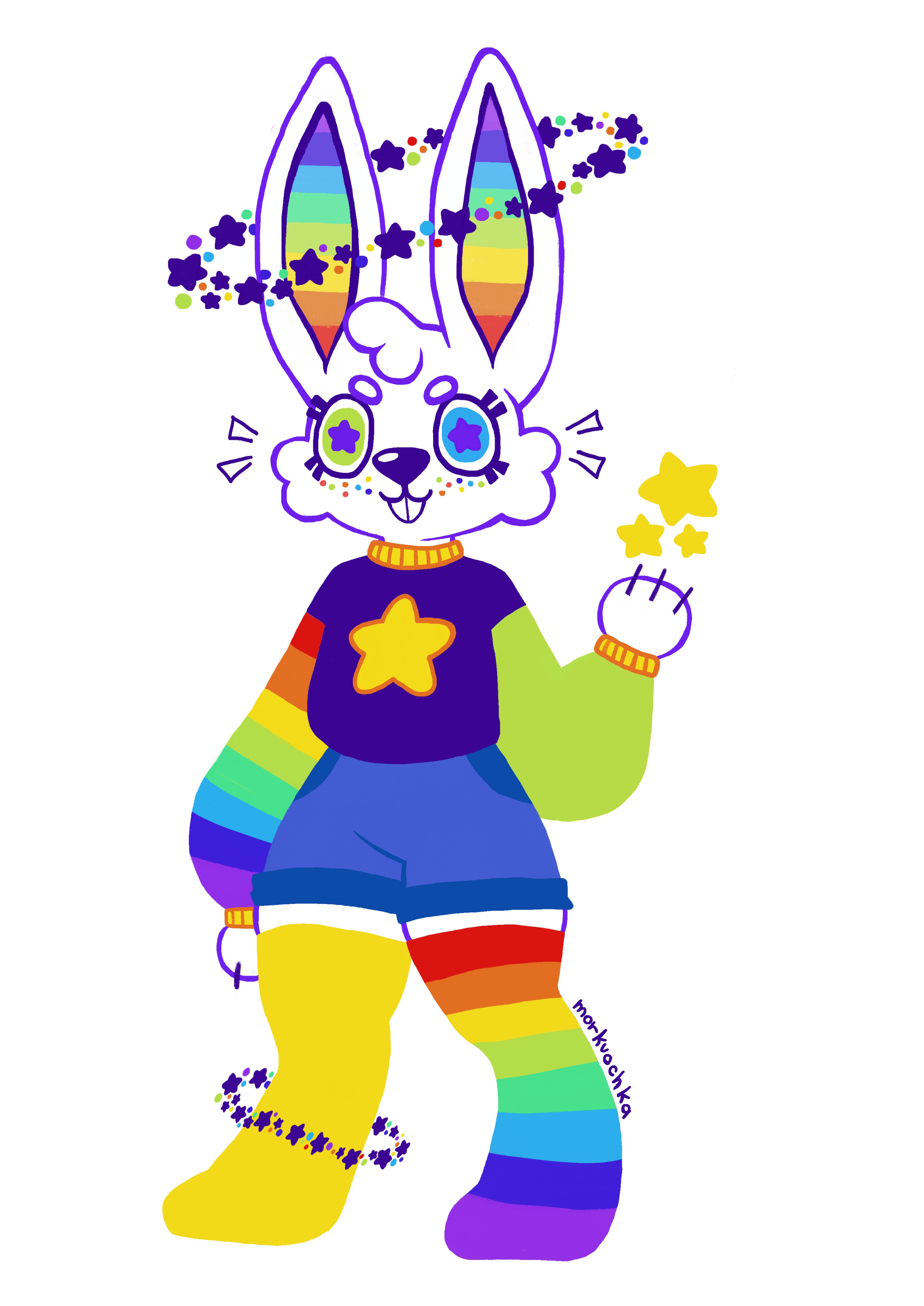 Star Bunny by morkvochka on DeviantArt