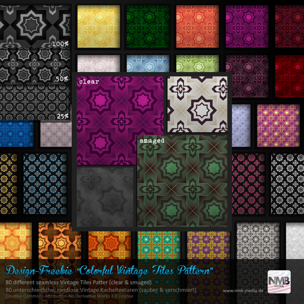 80 PS CS+ Colorful Vintage Floor Tiles Pattern by Hexe78 on DeviantArt