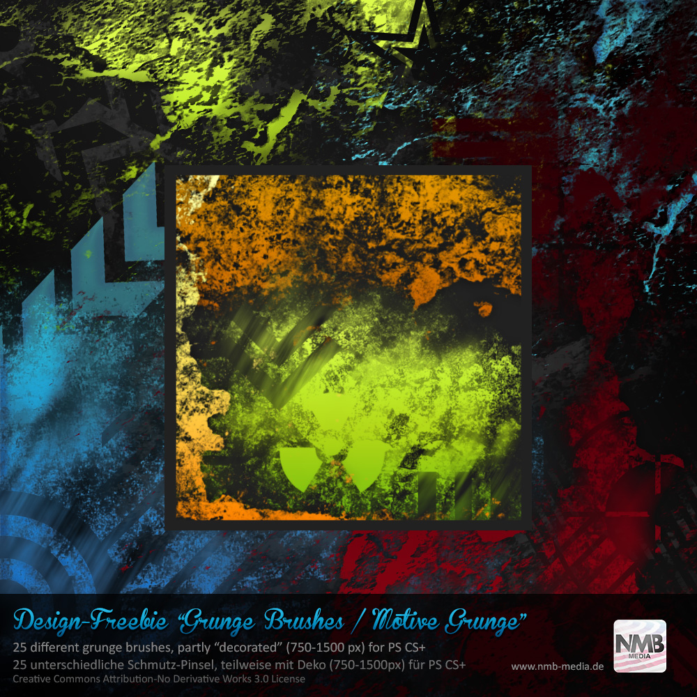 25 PS CS+ Motive Grunge Brushes /w decorations by Hexe78 on DeviantArt