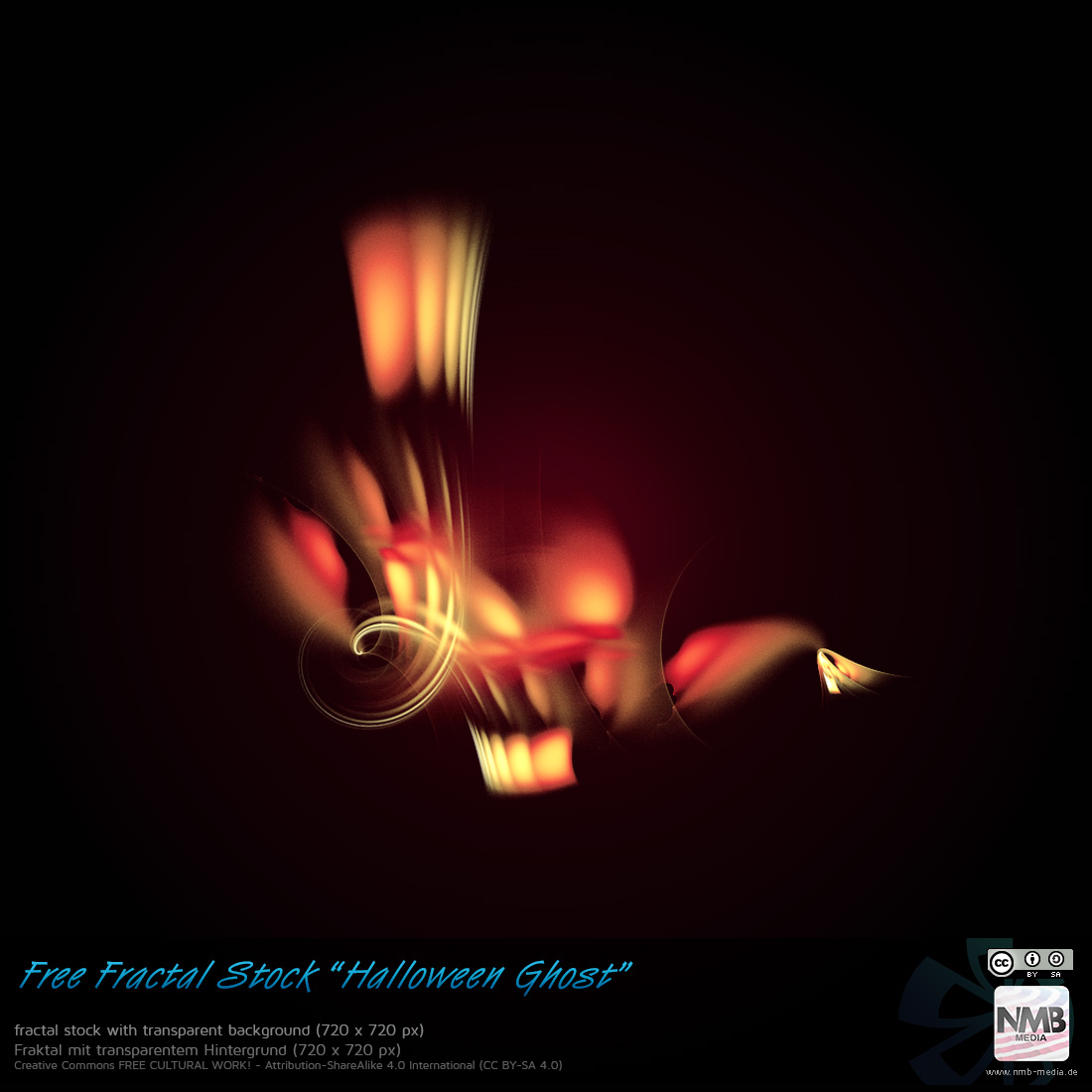 Free Fractal Stock Halloween Ghost (PNG)