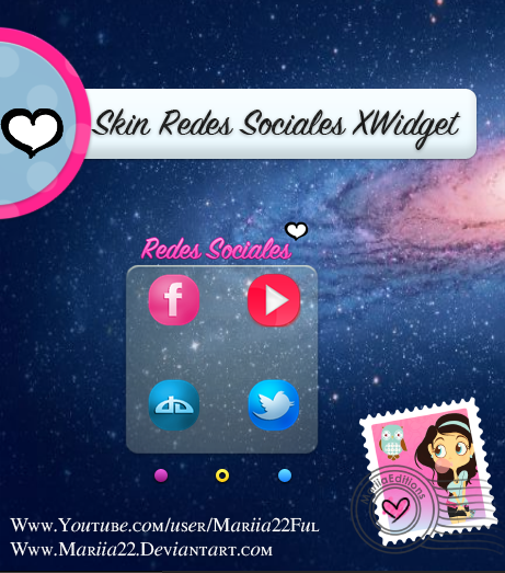 Skin De XWidget Redes Sociales