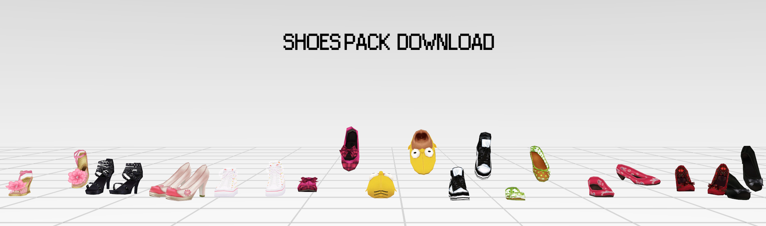 MMD Shoes Pack DL by UnluckyCandyFox on DeviantArt