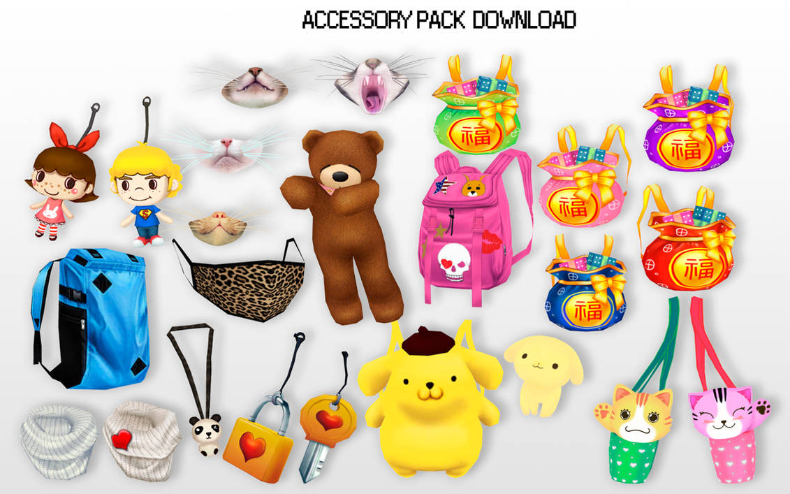 MMD Accessory Pack DL by UnluckyCandyFox on DeviantArt