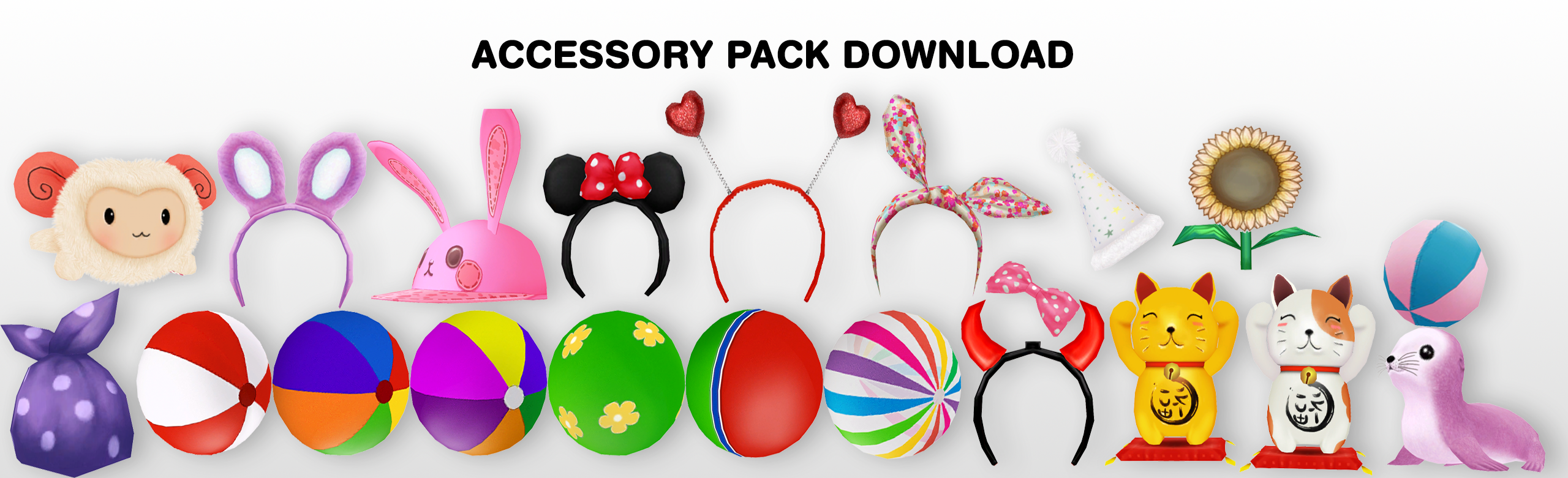 MMD Accessory Pack DL by UnluckyCandyFox on DeviantArt