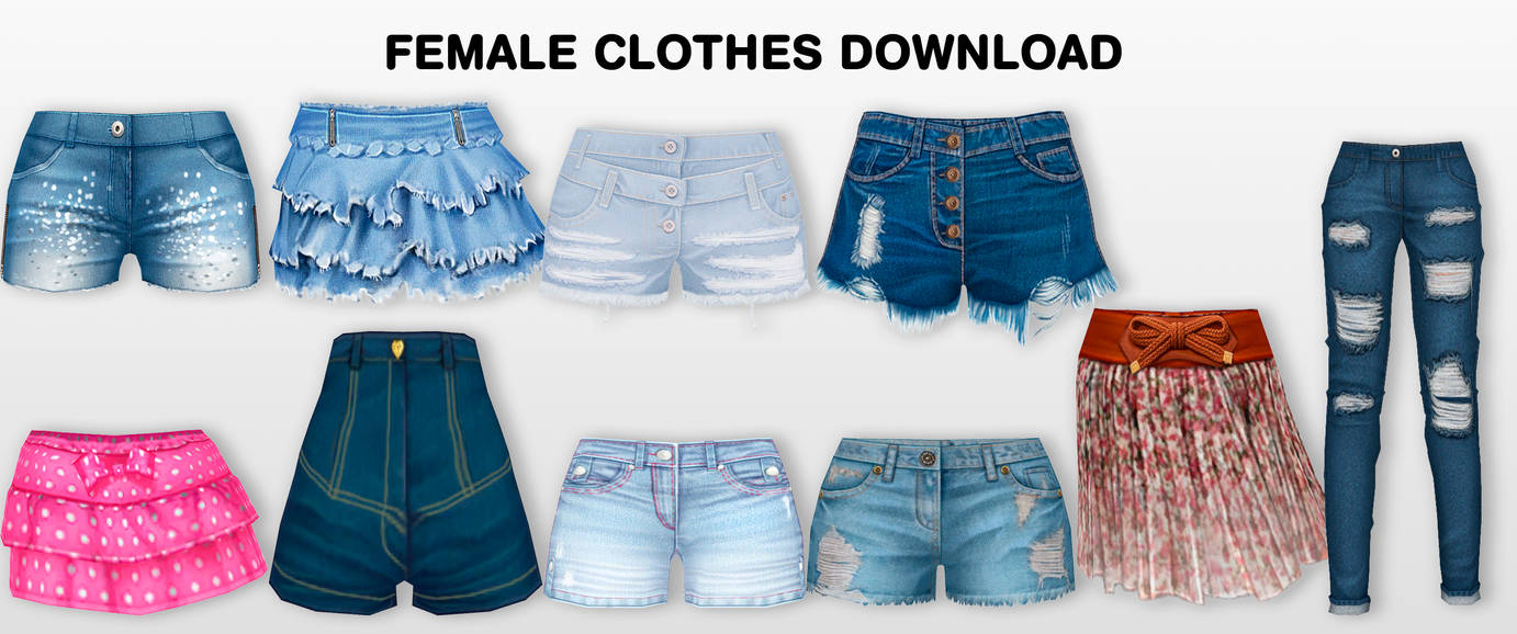 MMD Female Clothes DL by UnluckyCandyFox on DeviantArt