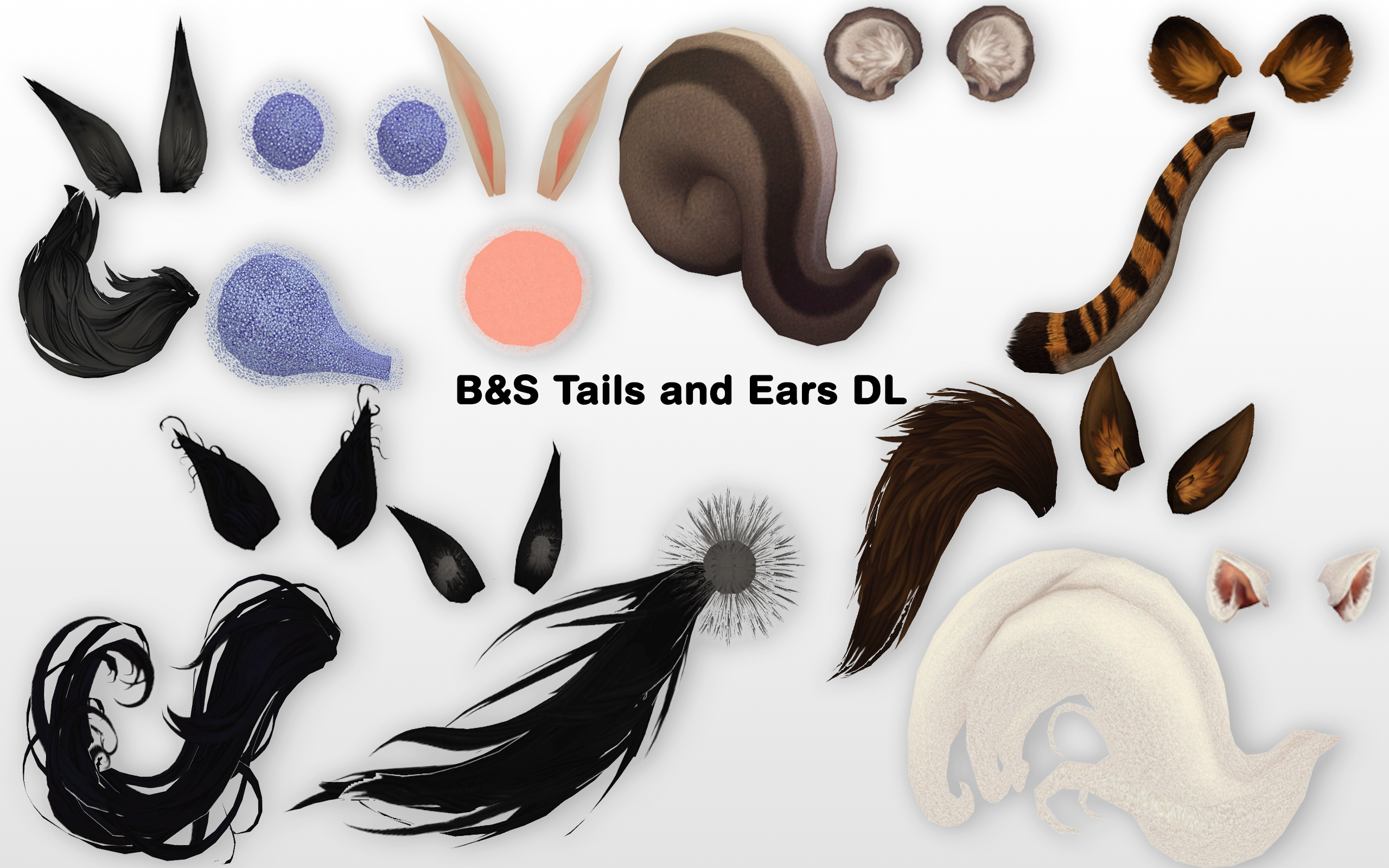 MMD BnS Tails and Ears DL