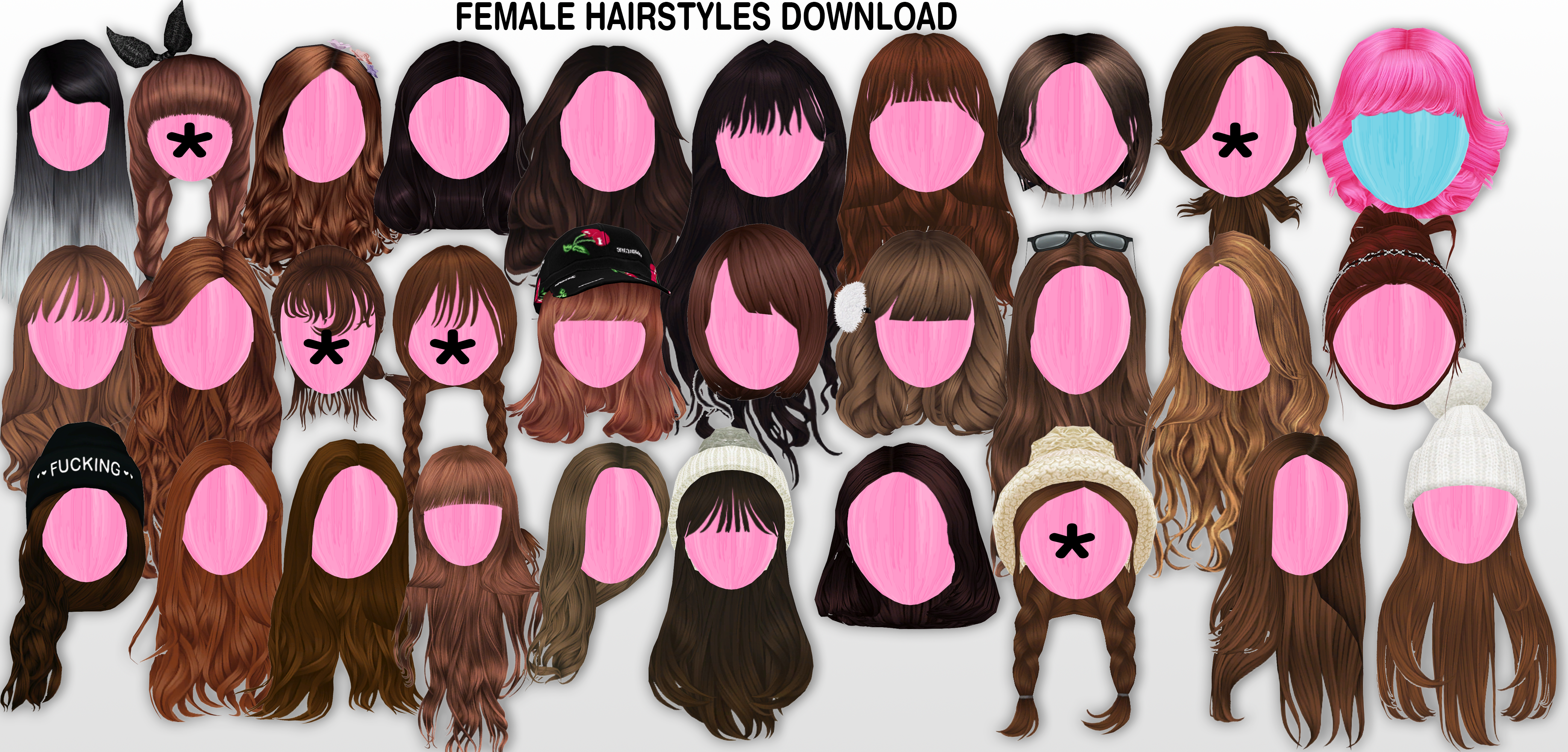 MMD Female Hairstyles DL by UnluckyCandyFox on DeviantArt