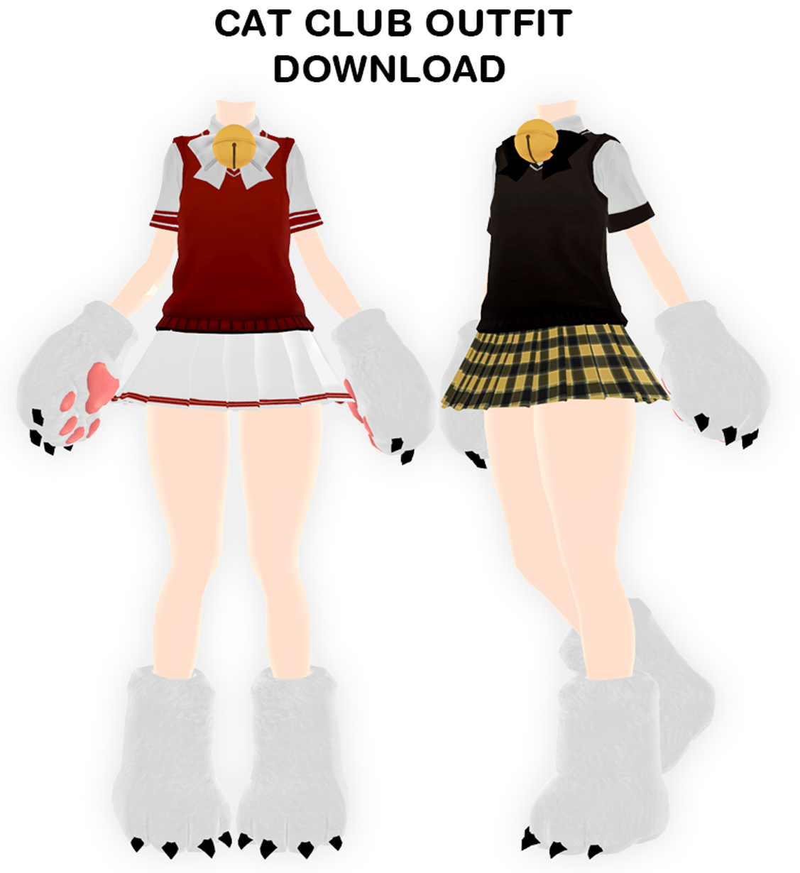 MMD Elin Cat Cub outfit DL by UnluckyCandyFox on DeviantArt