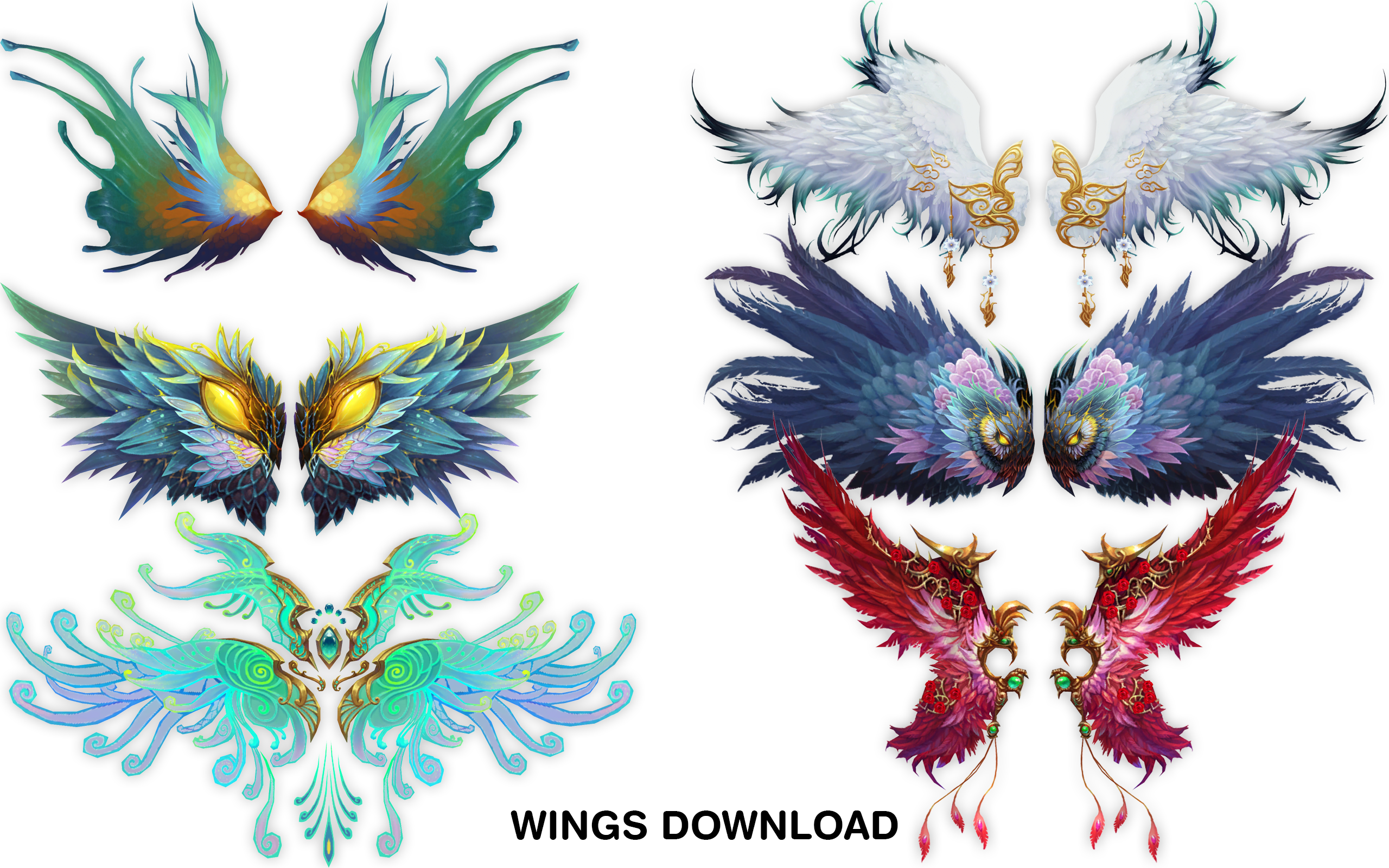 MMD Wings Pack DL