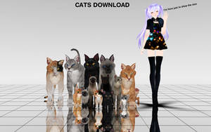 MMD Cats DL