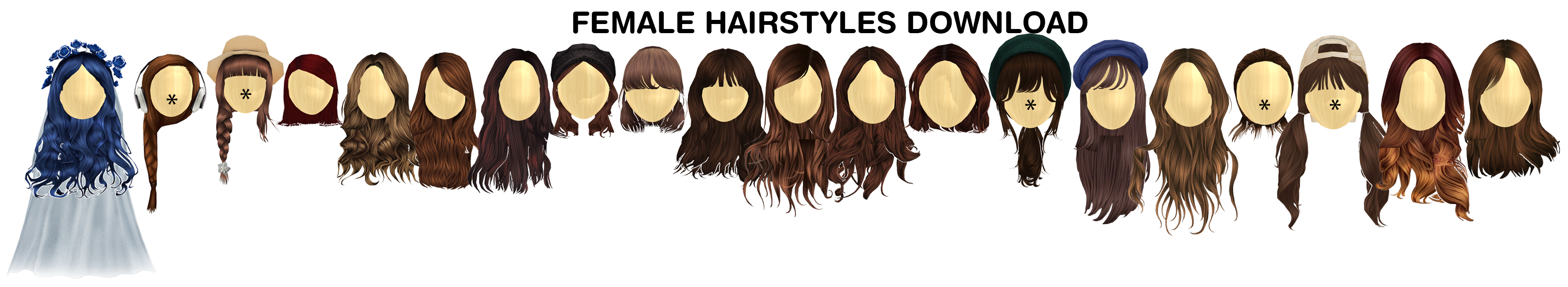 MMD Female Hairstyles DL by UnluckyCandyFox on DeviantArt