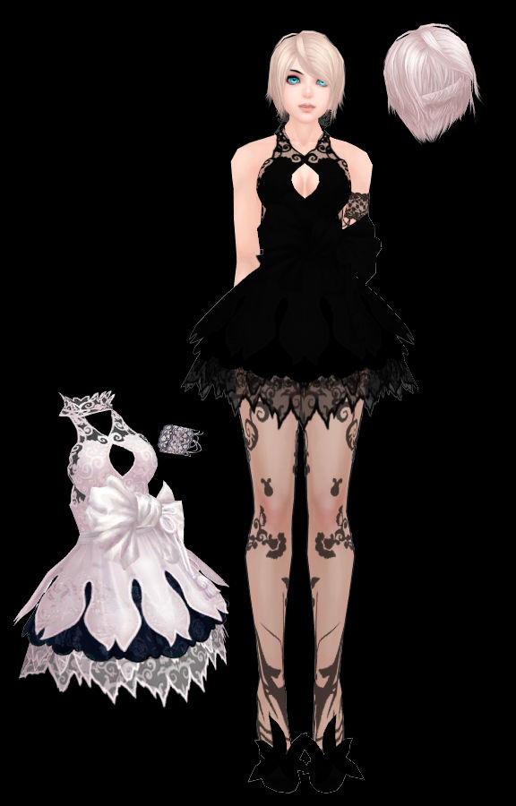 [MMD]Dollie + hair and dress DL by UnluckyCandyFox on DeviantArt