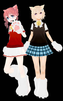 [MMD] Cat Club Lolis ~DL~