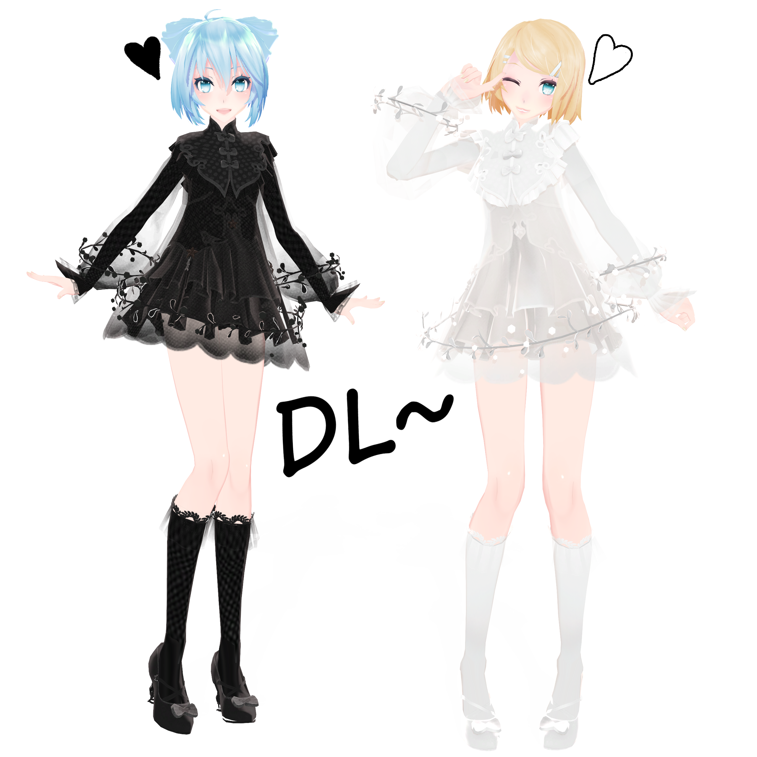 MMD DL] Winter Flower Miku and Rin (+base outfit) by UnluckyCandyFox on  DeviantArt
