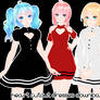 [MMD DL]Heart cutout dresses