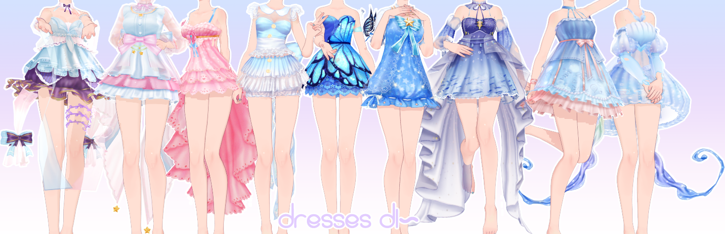 [MMD DL]Dresses pack by UnluckyCandyFox on DeviantArt