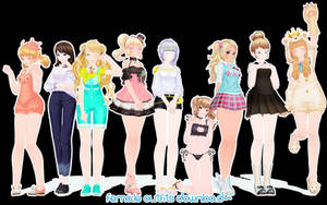 [MMD DL] Female Outfits